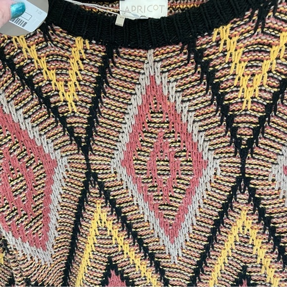 APRICOT Fair Isle Multi Coloured Crew Sweater, Size S - Picture 4 of 6